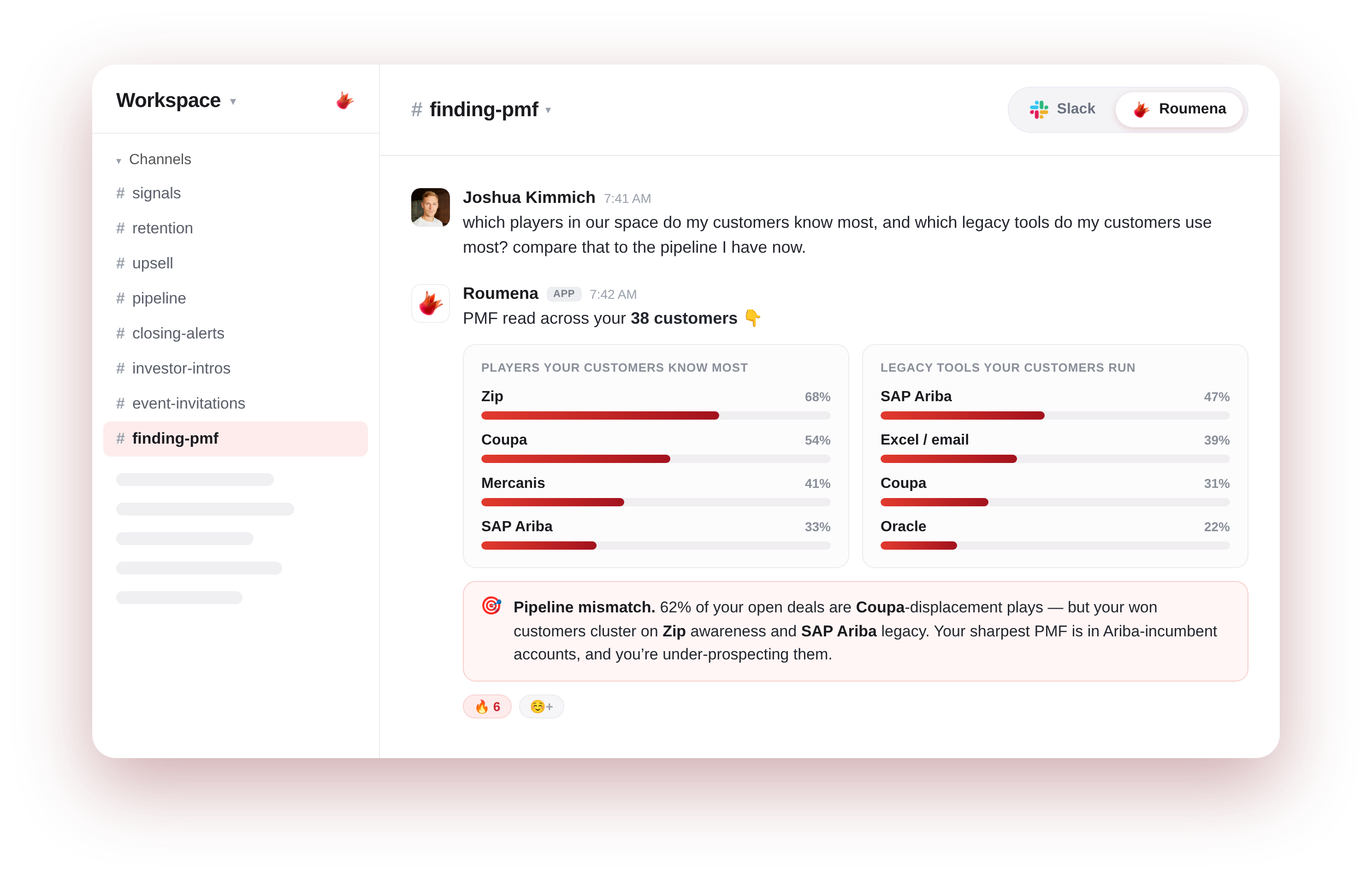 Product-market fit read across customers
